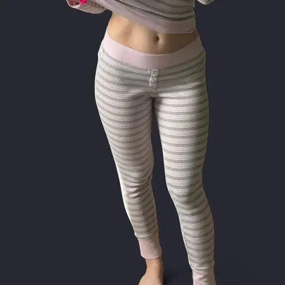 Victorias secret pink white brown sleep set - Picture 2 of 8